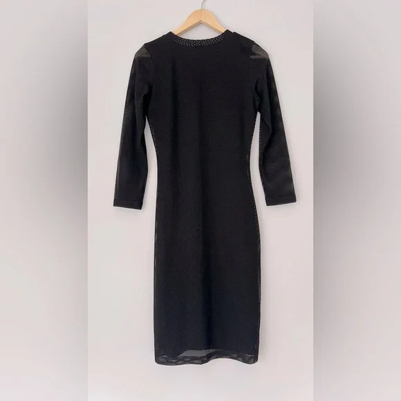 Elegant Black Mesh Dress (Summer Sale) - Picture 2 of 4